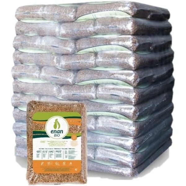 ENAN Bio - Palet de 70 Sacos de Pellets de 15 kg EN Plus A1 (1050 kg)